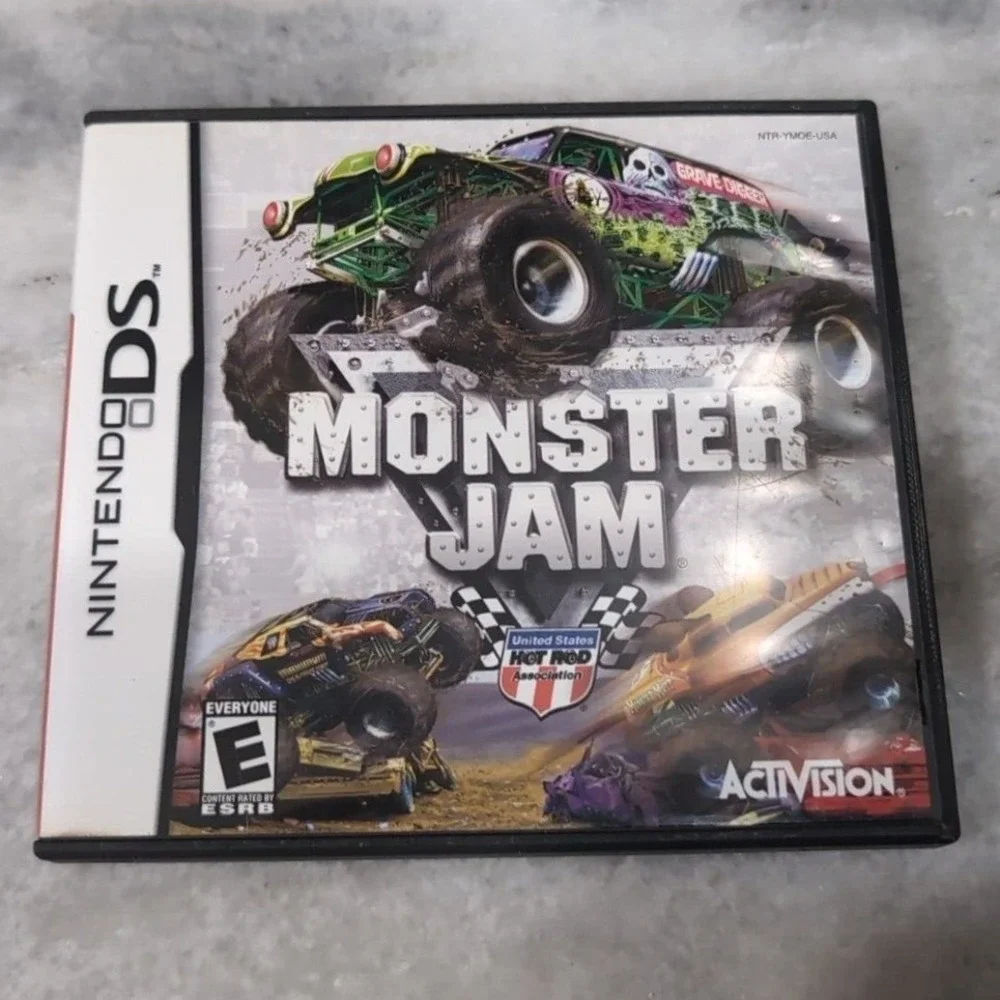 Monster Jam Nintendo DS Game Manual Case & Tony Hawk Downhill Jam GBA Bonus